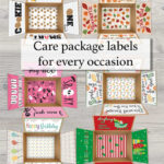 Printable Care Package Labels That Make Every Occasion Extra For Yule Blank Christmas Dessert Crossword