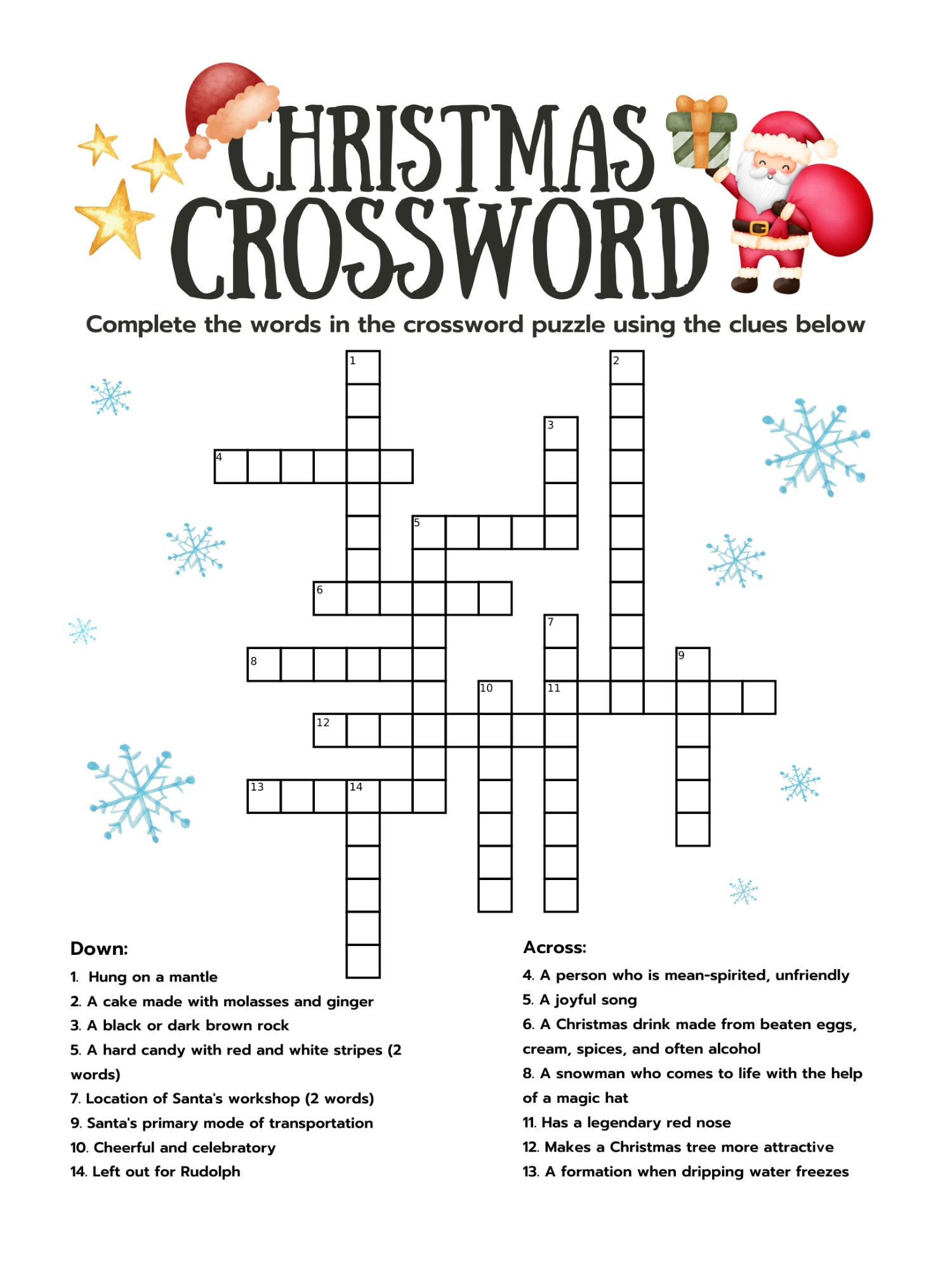 printable christmas crossword puzzle with answer key digital in christmas crossword puzzle hard Printable Christmas Crossword Puzzle With Answer Key (Digital in Christmas Crossword Puzzle Hard