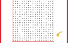 Religious Christmas Word Search throughout Catholic Christmas Crossword Puzzle to Print