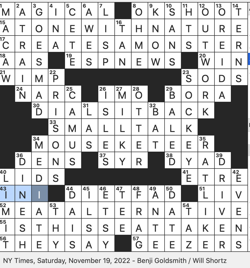 Rex Parker Does The Nyt Crossword Puzzle: Grenade In Gaming Lingo throughout Like Santa After Christmas Presumably Nyt Crossword Clue