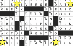 Rex Parker Does The Nyt Crossword Puzzle: Puccini Aria Popularized inside A Christmas Or Meteor Display Crossword Clue