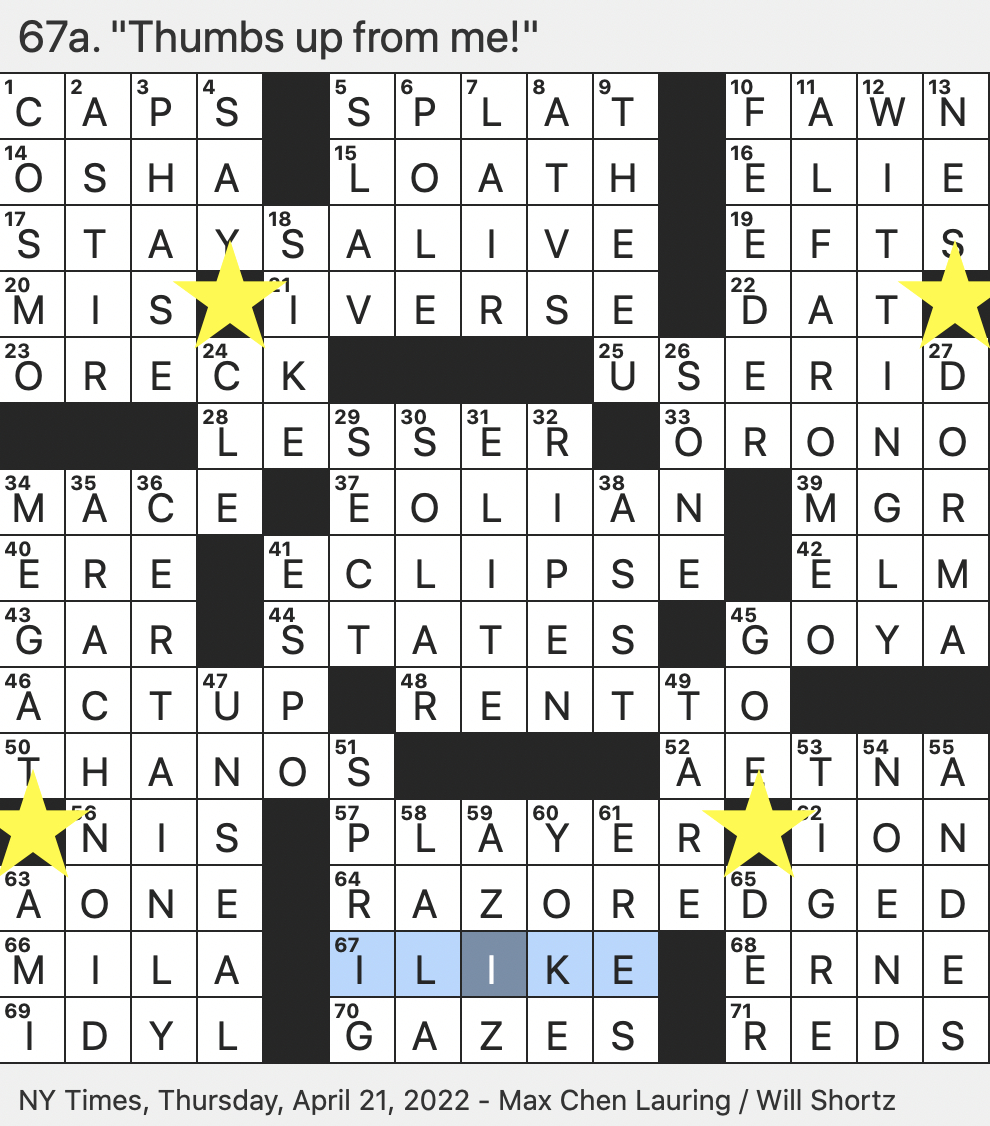 rex parker does the nyt crossword puzzle puccini aria popularized inside a christmas or meteor display crossword clue Rex Parker Does The Nyt Crossword Puzzle: Puccini Aria Popularized inside A Christmas Or Meteor Display Crossword Clue