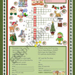 Sing A Christmas Song!   Esl Worksheetmariaolimpia For Sing A Song Christmas Crossword Puzzle