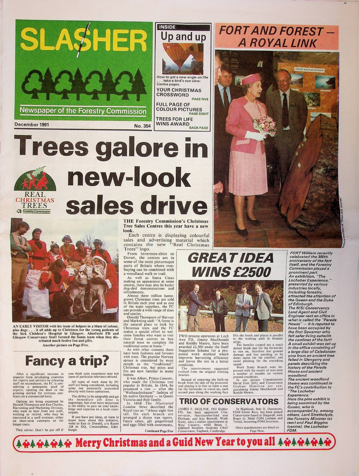 Slasher Magazine Summary: Publication No. 354 - December 1991 intended for Clerk In A Christmas Carol Daily Themed Crossword