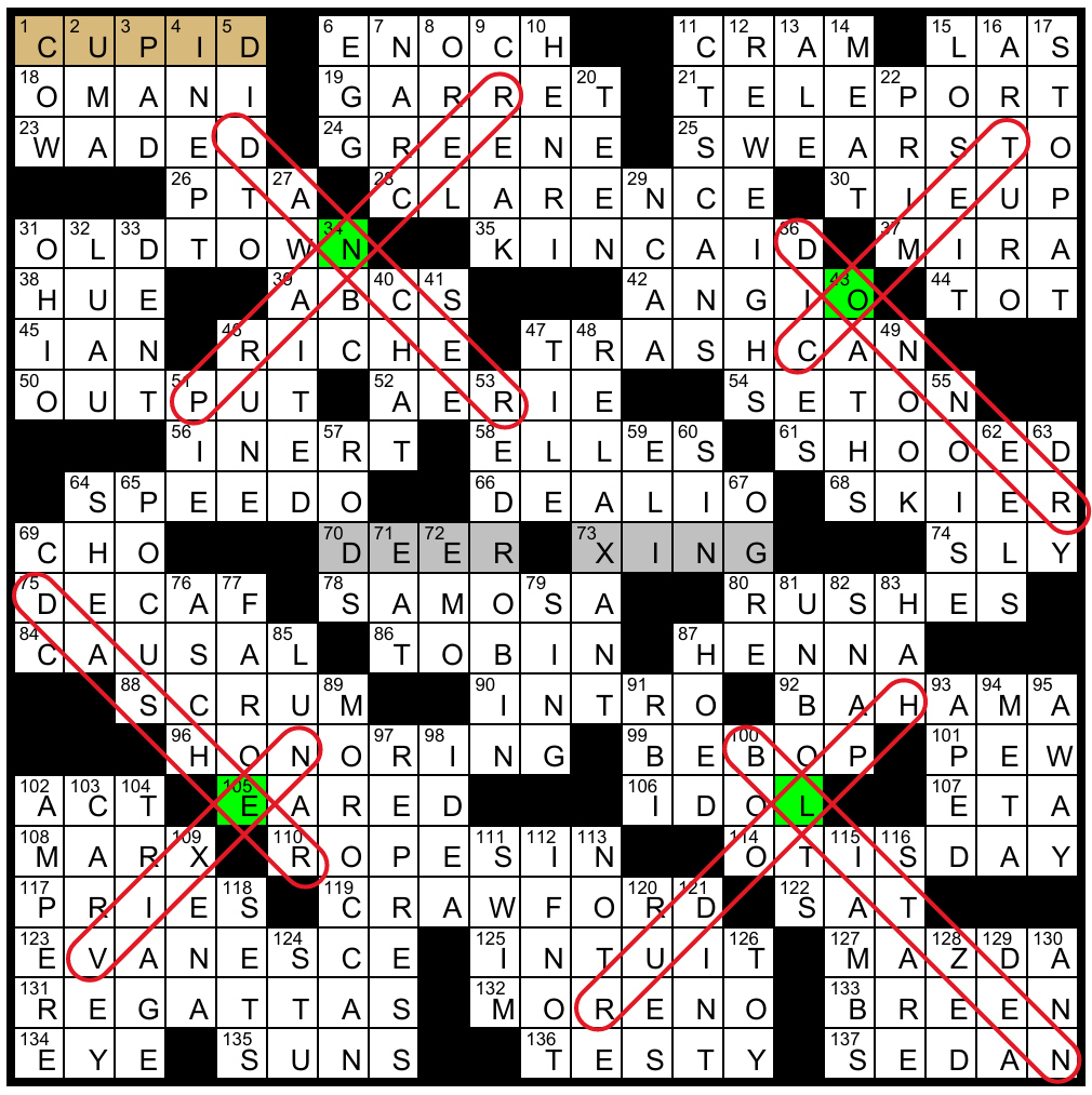 Solution To Evan Birnholz&amp;#039;S Dec. 22 Crossword, &amp;#039;Sign Of The Times within A Visit From St Nicholas On Christmas Crossword Clue
