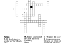 Spanish Christmas Vocabulary! Crossword - Wordmint intended for Christmas Crossword in Spanish