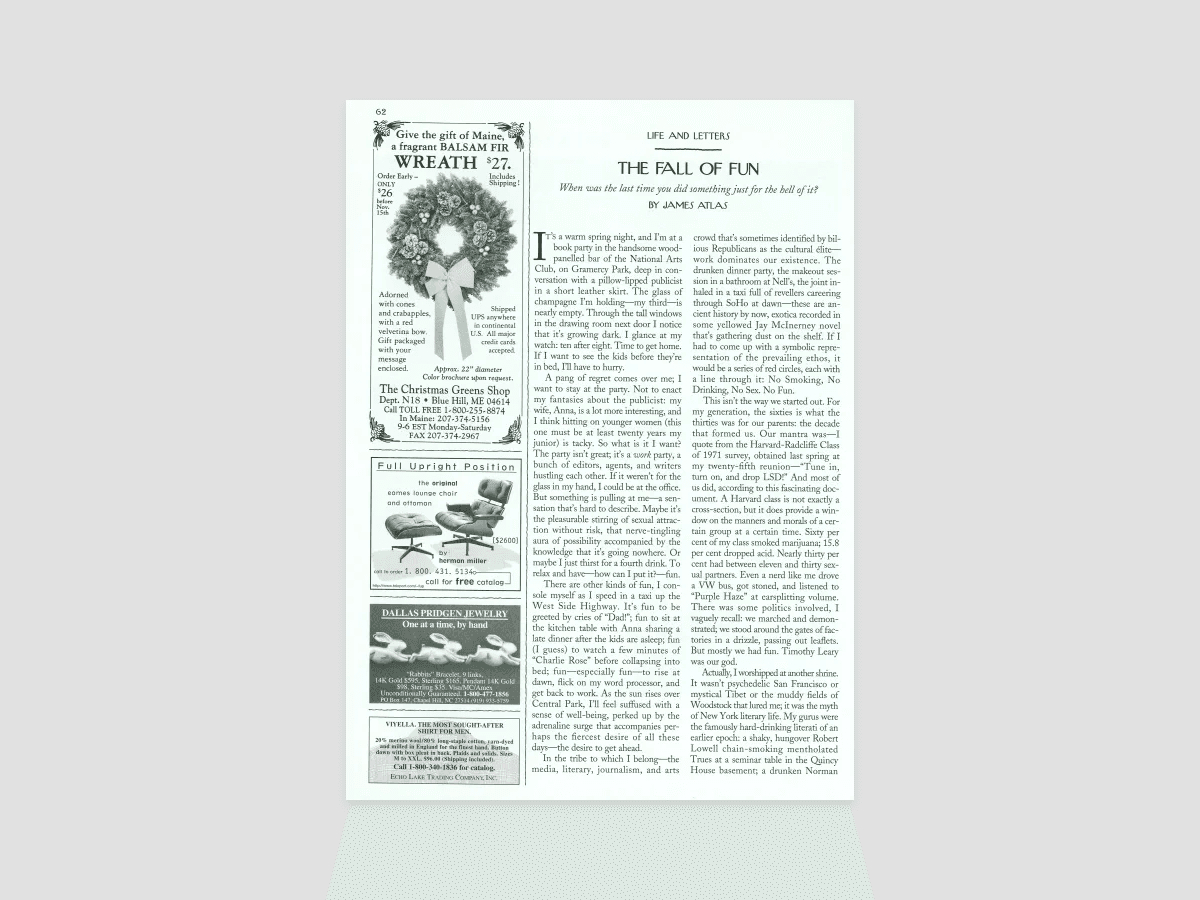 the fall of fun the new yorker regarding on christmas in 800 ad crossword clue The Fall Of Fun | The New Yorker regarding On Christmas In 800 Ad Crossword Clue