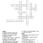 The Nightmare Before Christmas Crossword   Wordmint Intended For Halloween Town Leader In The Nightmare Before Christmas Crossword Clue