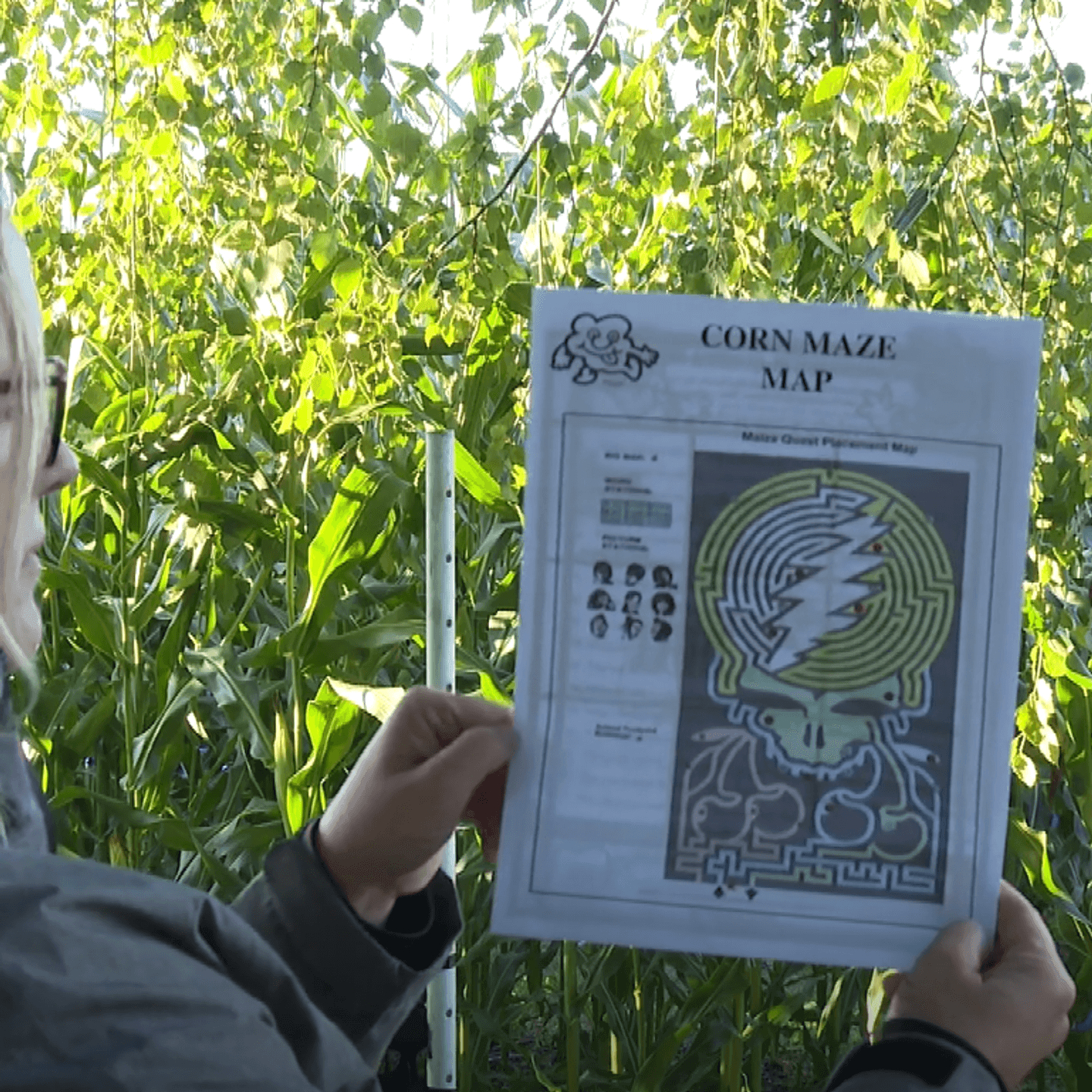 Traverse City&amp;#039;S Jacobs Farm Unveils Grateful Dead-Themed Corn Maze with Emmet Band Christmas Daily Themed Crossword