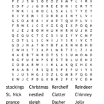 Twas The Night Before Christmas Word Search   Wordmint With Regard To Twas The Night Before Christmas Crossword Puzzle
