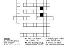 U3A Christmas Crossword - Wordmint in Group On The 11Th Day Of Christmas Crossword