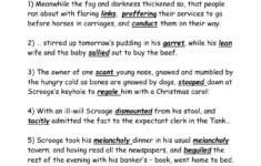 Victorian Vocabulary Worksheet: A Christmas Carol regarding Clerk In A Christmas Carol Crossword