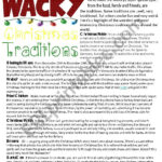 Wacky Christmas Traditions( Reading+Writing,Answer Key Is Included Regarding Hiding The Christmas Tradition In Norway Crossword