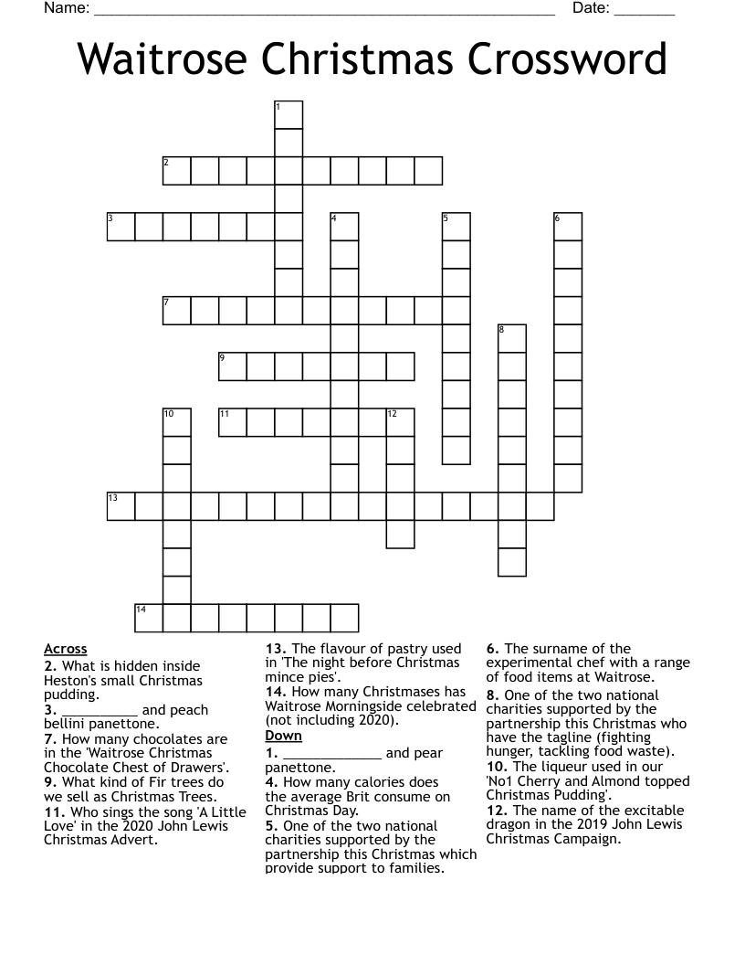 waitrose christmas crossword wordmint intended for popular christmas night dessert crossword Waitrose Christmas Crossword - Wordmint intended for Popular Christmas Night Dessert Crossword