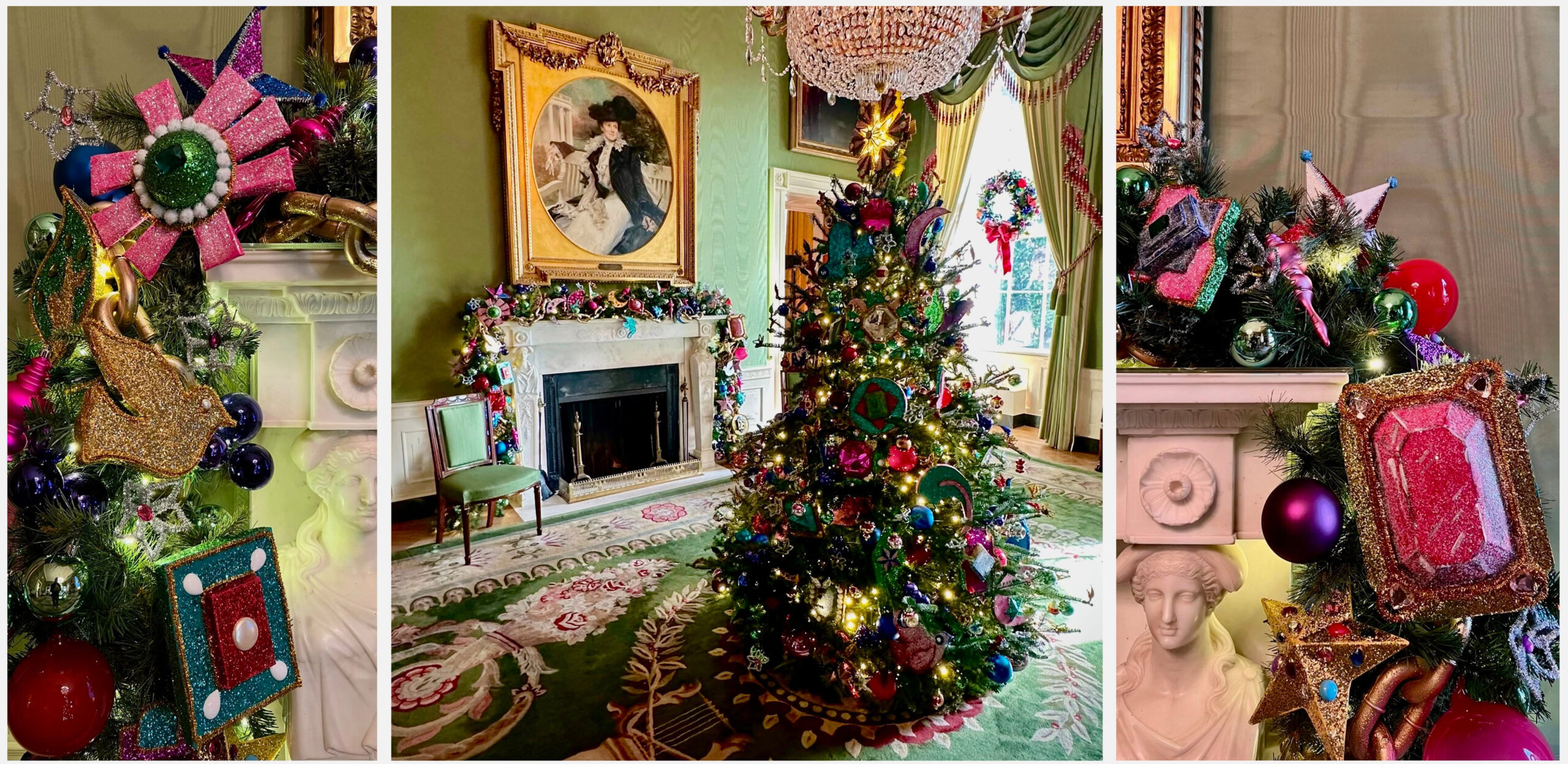 White House Christmas Tree Boston Designers Patch Nyc Jill Biden intended for Christmas Eve Visitor Crossword Clue