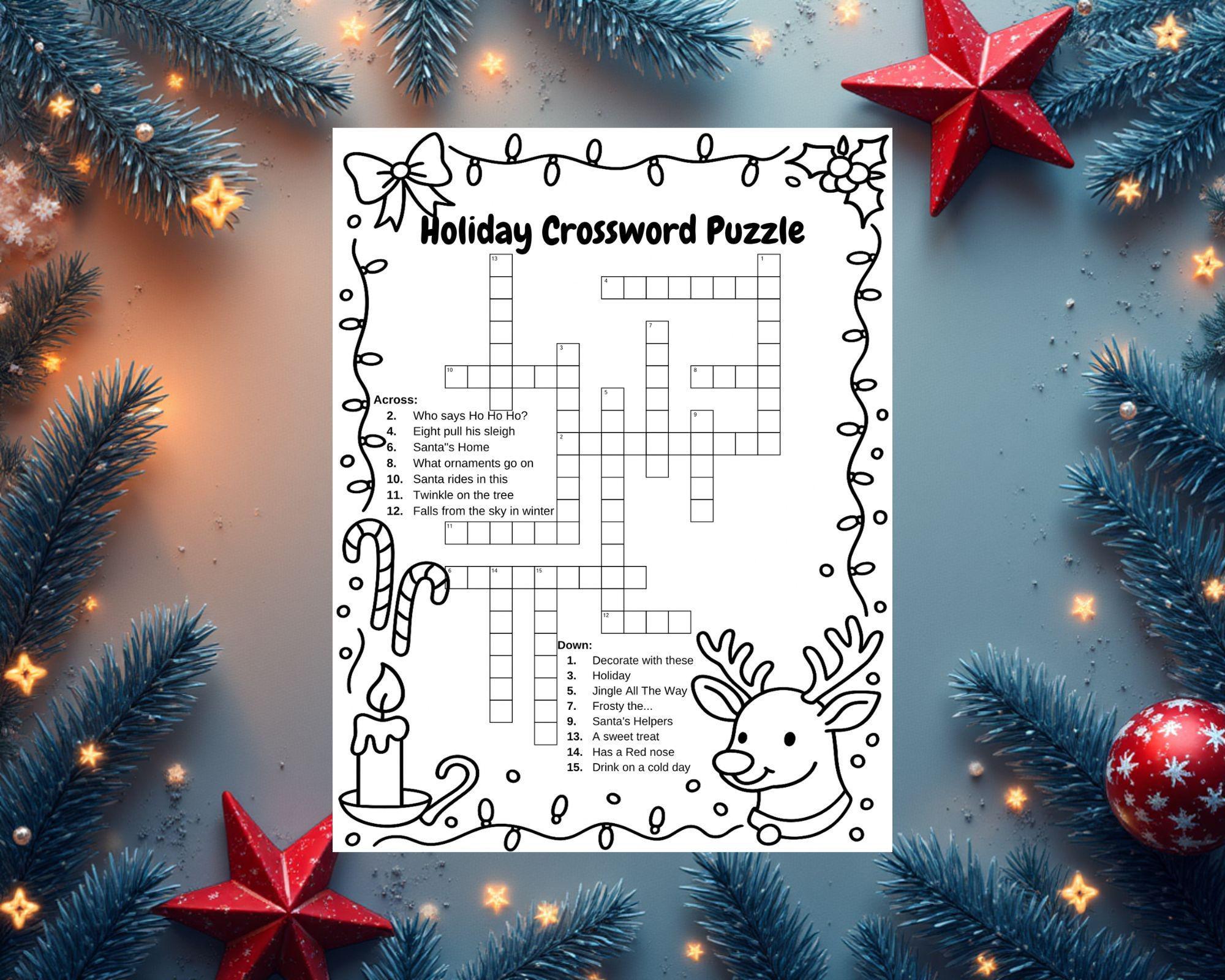 winter crossword etsy within the holiday zone christmas crossword Winter Crossword - Etsy within The Holiday Zone Christmas Crossword