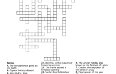 Winter Wonderland Crossword – Wordmint with Christmas Baubles Often Crossword Clue