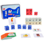 Wooden Crossword Puzzle Blocks Game Word Spelling Cubes Toys Word With Christmas Tide For Life'S Building Blocks Crossword Clue