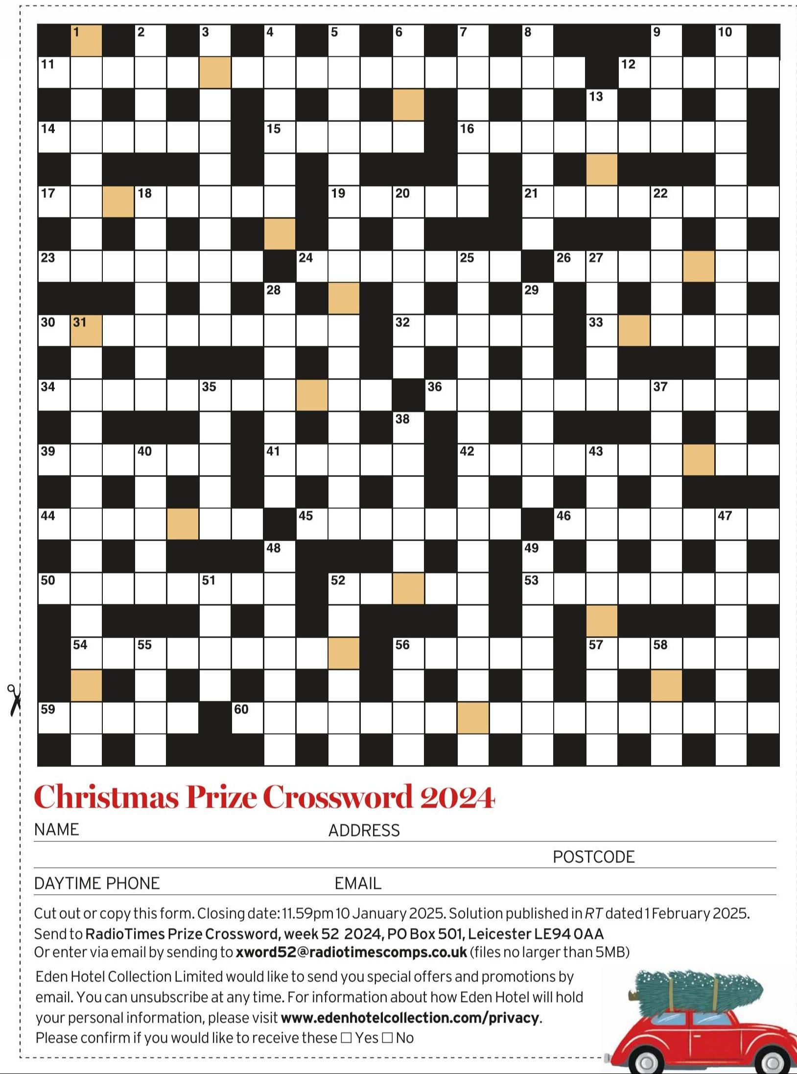 Your Christmas Puzzles - 17 Dec 2024 - Radio Times Magazine - Readly inside Christmas Glitter Crossword Clue